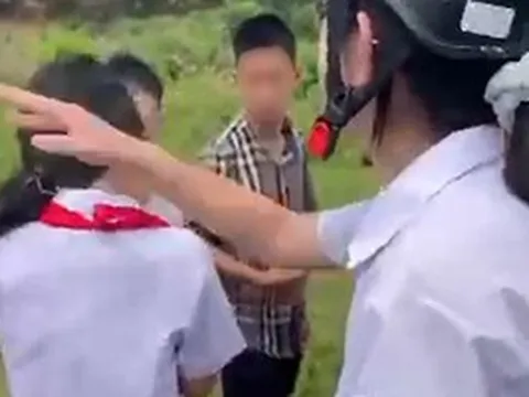 Xôn xao clip nữ sinh lớp 6 bị bạn đánh hội đồng sau lễ bế giảng