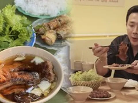 Quán bún chả bán 36 năm ở phố Yên Phụ được Trấn Thành khen “hàng ngon nhất từng ăn”, gia đình Salim cũng mê tít