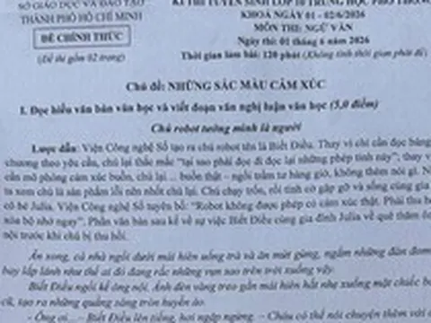 Đề văn lớp 10 tại TPHCM nói về sự cằn cỗi của cảm xúc