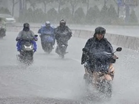 Ngày mai, nhiều tỉnh thành có mưa to đến rất to