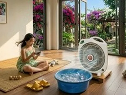 Đặt chậu nước trước quạt có làm mát phòng hơn?