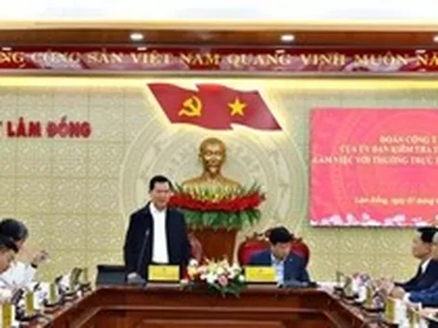 Ủy ban Kiểm tra Trung ương làm việc với Lâm Đồng về dự án ngoài ngân sách
