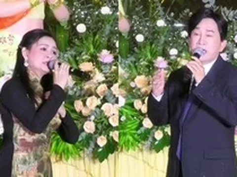 Cặp vợ chồng NSƯT bỏ ô đứng hát giữa trời mưa lớn, nói thẳng 1 điều