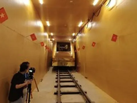 Hoàn thiện hầm metro thử nghiệm dài 70m chỉ trong 2 tuần