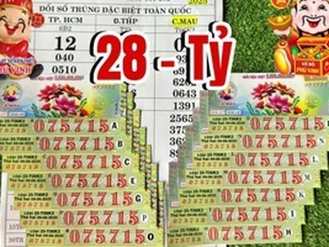 Xổ số miền Nam: “Truy tìm” người trúng độc đắc 15 vé số Cà Mau