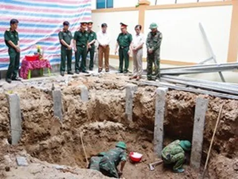 Thi công công trình ở bệnh viện, phát hiện 4 hài cốt liệt sĩ