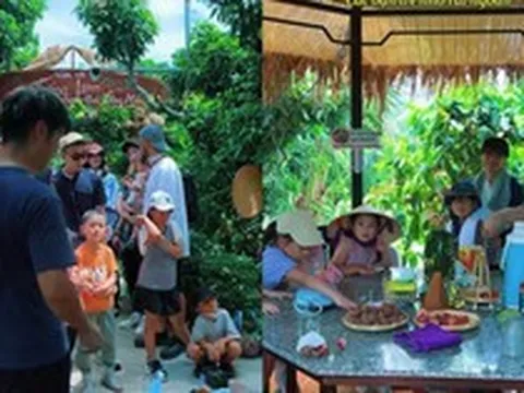 Sang Việt Nam ăn thỏa thích loại quả giá cả triệu đồng, khách Nhật còn lúi húi nhặt sạch vỏ trước khi rời đi