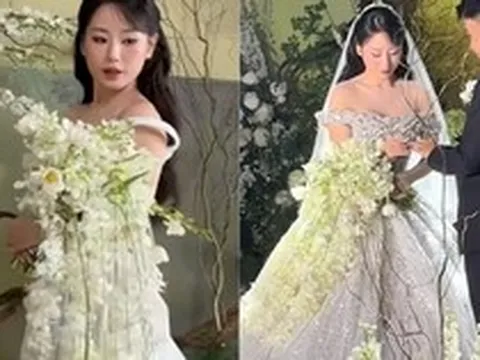 Bó hoa cưới nặng 5kg của tiểu thư Hà Tĩnh vướng tranh cãi