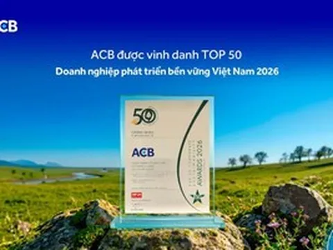 ACB được vinh danh Top 50 Doanh nghiệp phát triển bền vững tiêu biểu