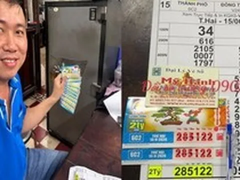 Một tài xế xe dịch vụ trúng độc đắc xổ số miền Nam