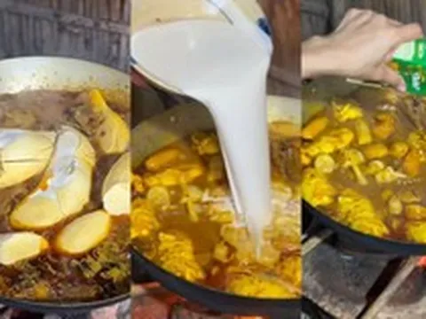 Thấy cả quả sầu riêng được cho vào nồi cà ri vịt ninh nhừ sùng sục, dân mạng đồng loạt hỏi: Ăn kiểu này có ổn không?