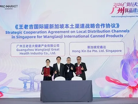 WALOVI và Hong Xin Da ký thỏa thuận chiến lược về kênh phân phối địa phương cho dòng sản phẩm lon quốc tế tại Singapore
