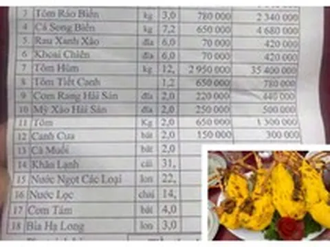 Hóa đơn bữa ăn hơn 50 triệu đồng ở Quảng Ninh gây sốc: Chủ nhà hàng lên tiếng về 12 con tôm hùm