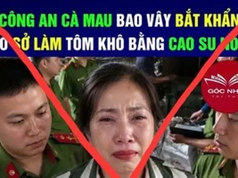 Diễn biến mới vụ tung tin "tôm khô được làm bằng cao su non" ở Cà Mau