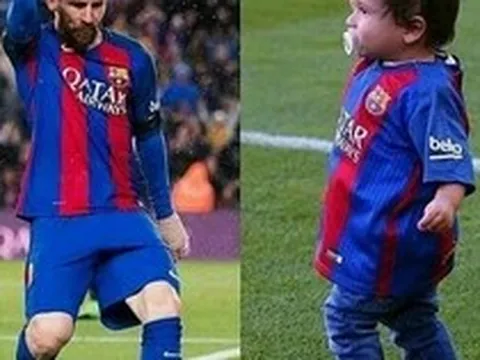 Cả 3 cậu con trai của Messi, không có cậu bé nào thần tượng bố!