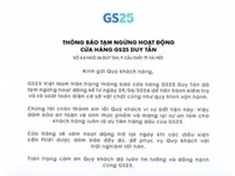 Nóng: GS25 thông báo tạm ngừng hoạt động 1 cửa hàng, chuyện gì đây?