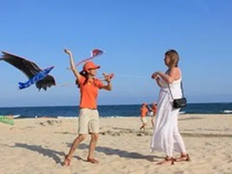 Phát hiện "con vật khổng lồ" trên bãi biển Sầm Sơn đúng dịp 2/9, hàng nghìn du khách chú ý