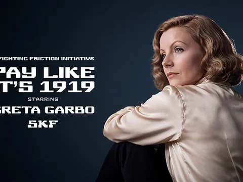 Greta Garbo đã trở lại - đóng vai chính trong chiến dịch giảm thiểu ma sát của SKF