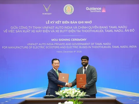 VINFAST CÔNG BỐ MỞ RỘNG NHÀ MÁY TAMIL NADU, HƯỚNG TỚI SẢN XUẤT XE BUÝT, XE MÁY ĐIỆN TẠI ẤN ĐỘ