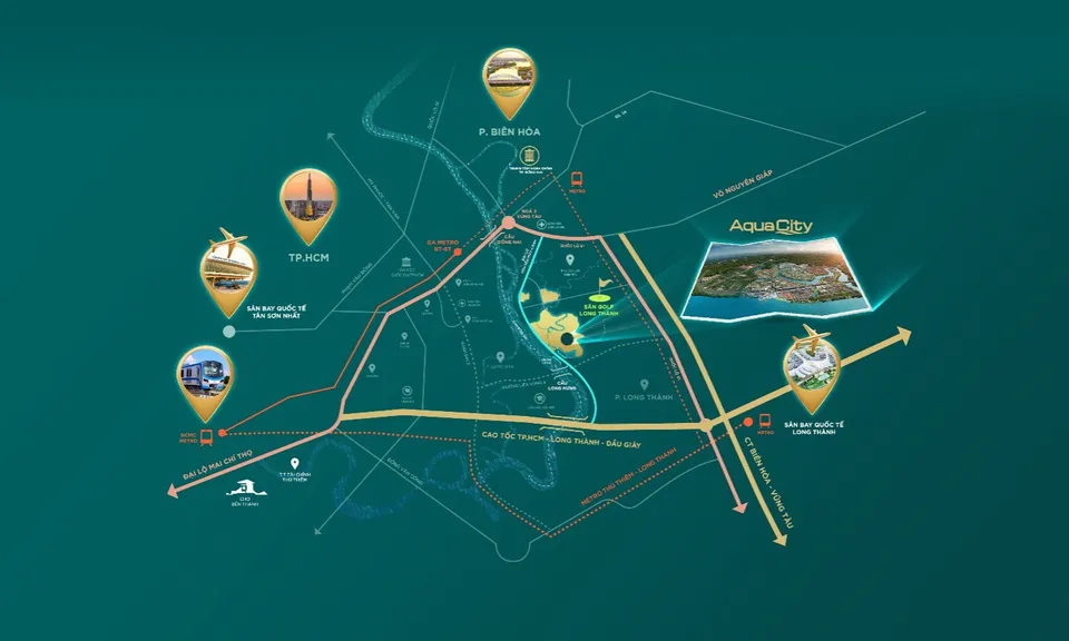 Đón sóng hạ tầng phía Đông, Aqua City khẳng định vị thế đại đô thị sinh thái chuẩn vận hành thực tế